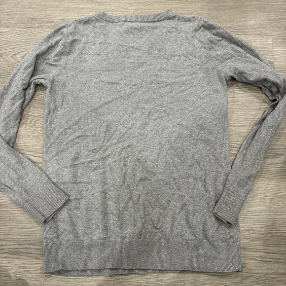 OLD NAVY Size M "TAKE ME TO THE SEA" Sequin Sparkle Nautical Gray Sweater - Picture 5 of 5